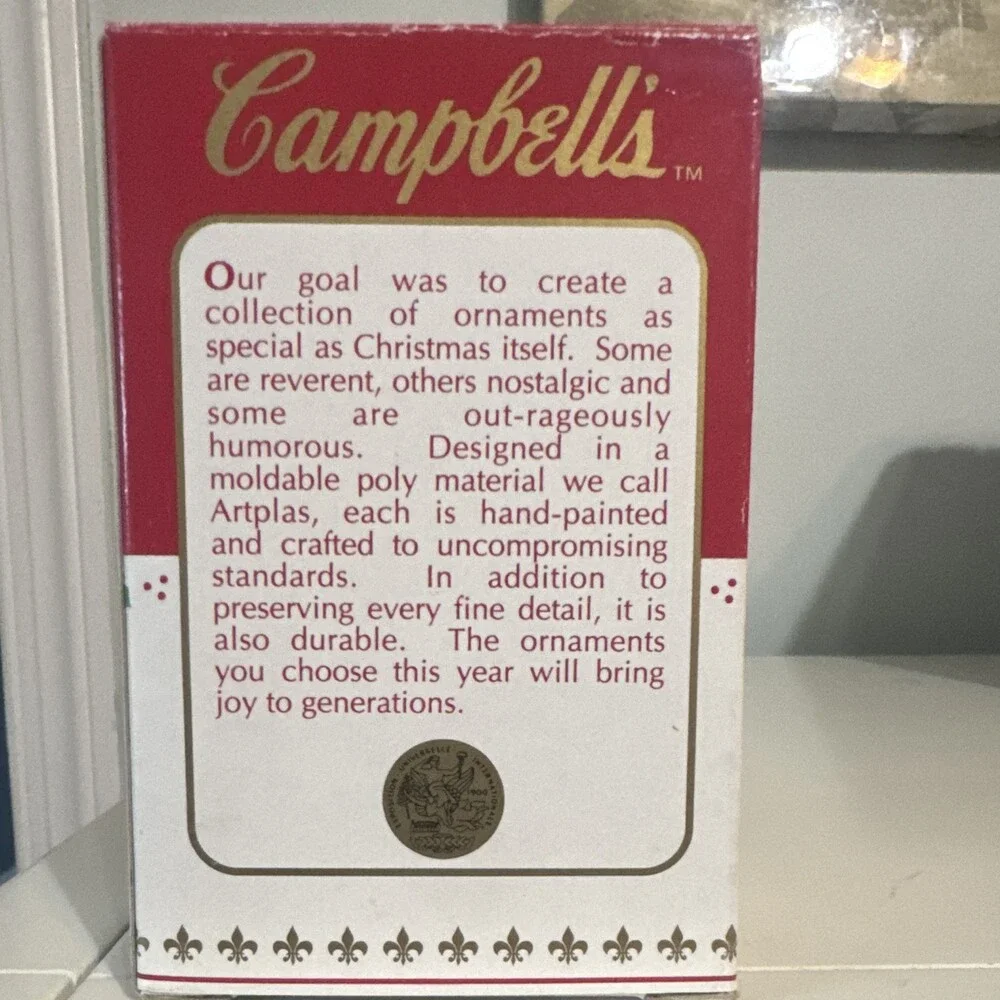 Campbell's Warm And Heath Wishes Soup Christmas Ornament